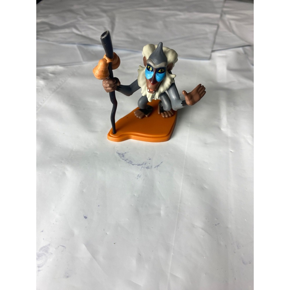 Disney The Lion King Rafiki Figure‎ Monkey Plastic Toy on Base